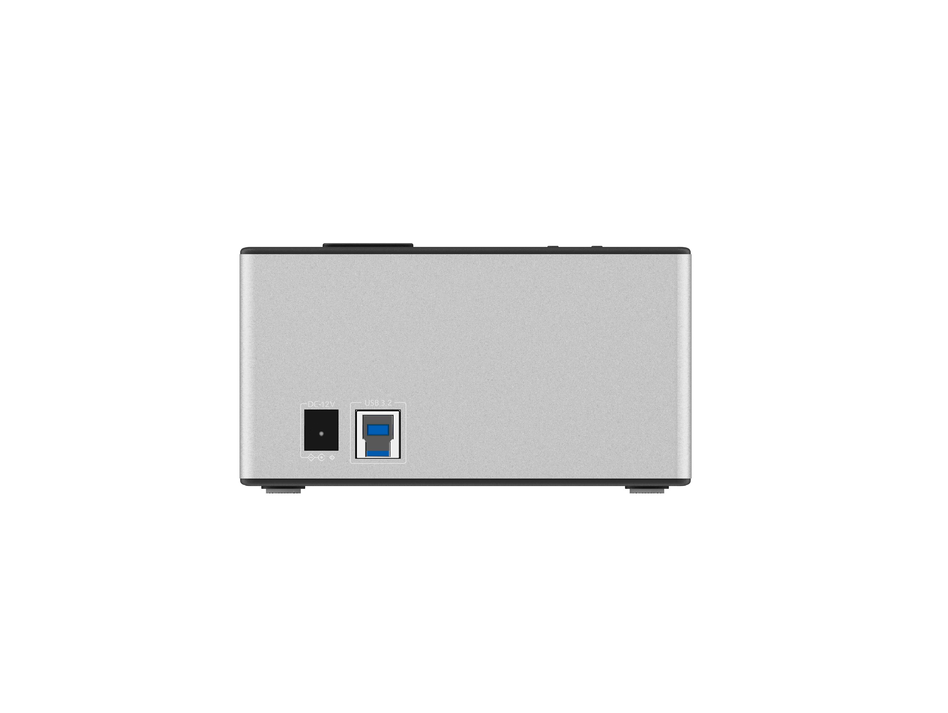 4 Bay SATA SSD/HDD Duplicator (SI-7945USJ3-D), applicable 4 3.5" or 2.5" SATA HDD/SSD, support PC mode & clone mode switchable, USB-C 5Gbps to host.